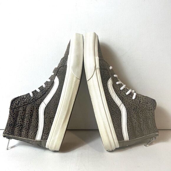 Vans SK8-Hi Sneakers Skate Casual Shoes Women's 7 Cheetah Print Lace Up Mens 5.5 - Picture 4 of 12